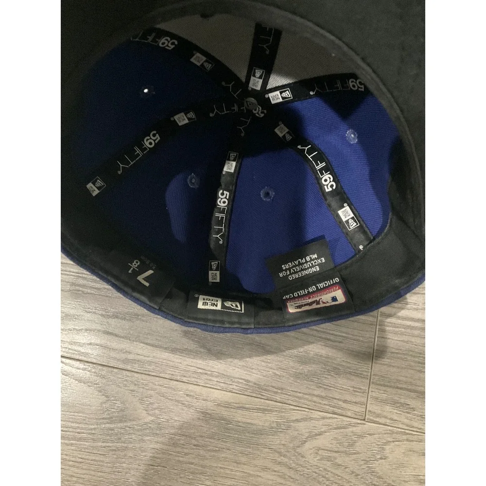 New Era 59FIFTY Low Profile LA Dodgers Fitted Hat Blue 7 1/8 MLB Baseball‎ Cap